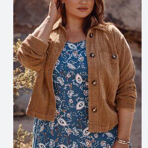 Women's Tan Corduroy Jacket
